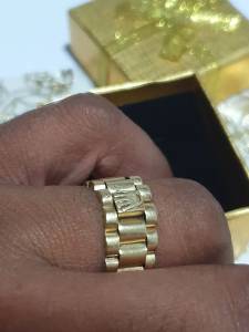 Anel Rolex De Ouro 18k