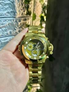 Relogio Invicta 2 Em 1 Banhado A Ouro Forces
