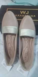 Sapato Feminino Anabela Nude