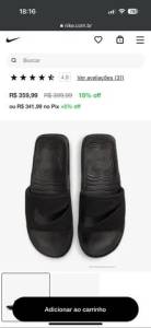 Chinelo Nike Max Cirro Original 41