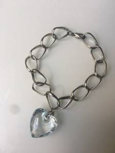Pulseira De Corrente Pingente De Corao