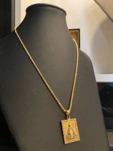 Conjunto Em Ouro 18k 21 Gramas