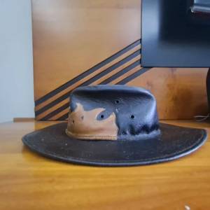 Chapu De Cowboy Em Couro.