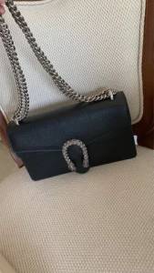Bolsa Preta Gucci Dionysus M