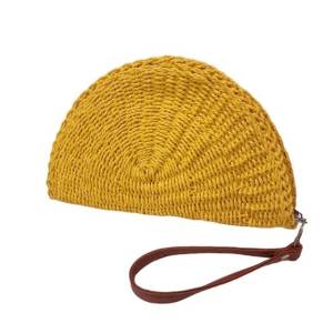 Bolsa Carteira De Mo Artesanal Palha Meia Lua - Casual Praia