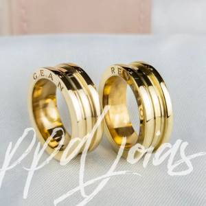 Alianas Personalizada Ouro 18k