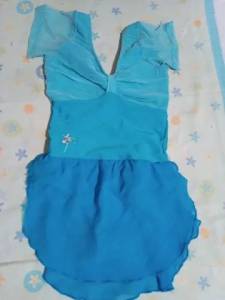 Roupa Ballet Infantil Princesa Azul - 4/6anos