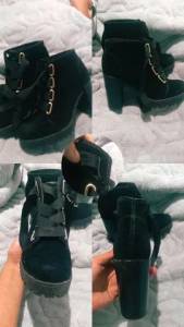 Bota Preta Cano Curto