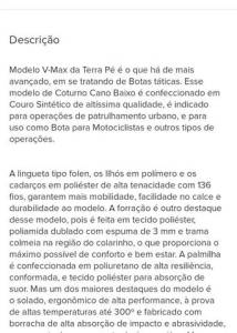 Bota Coturno Ttica Militar Pm Cano Curto  Terra P