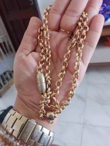 Corrente Masculina De Moeda Antiga