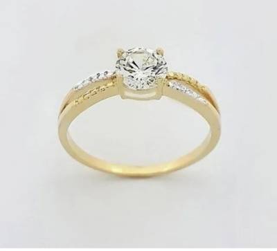 Lindo Anel Solitário Ouro 18k Barato