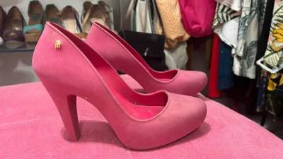 Salto Melissa Rosa Tamanho 37