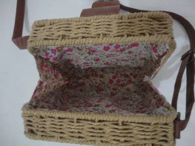 Bolsa De Rafia E Corda