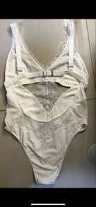 Body Branco De Renda