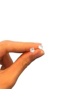Conjunto Ponto De Luz Redondo, Em Prata 925 Com Garantia Vitalcia.