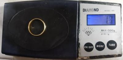 Anel Ouro Amarelo E Branco N26