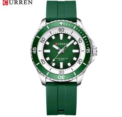 Curren Relgio Original  Prova Dgua Ponteiro Luminoso Masculino Silicone Casual