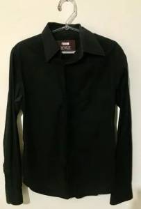 Camisa Masculina Preta Frum Excelente Estado Tam:2 Slim