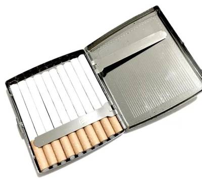 Cigarreira Importada Earth Em Metal.