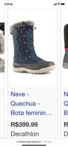 Bota Quechua 37/38 Decathlon Nova