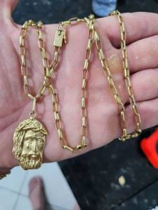 Corrente Ouro 18k.   65cm.    21.7 Grama.    $270 Grama