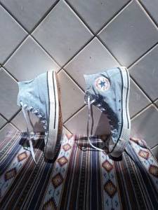 All Star Cano Alto Azul Claro N:40