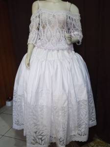 Roupa De Santo Umbanda Candombl Saia Branca