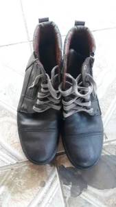 Bota Em Couro 39 40 Original Usada Poucos Unix