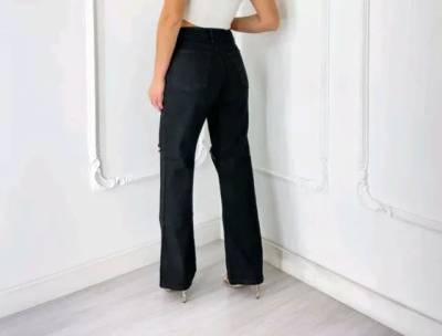 Cala Jeans Preta Cintura Alta