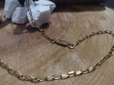 Corrente Ao 316l Banhada Cartier Alongada