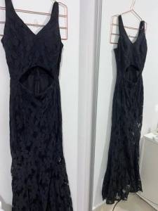 Vestido De Festa Preto Rendado