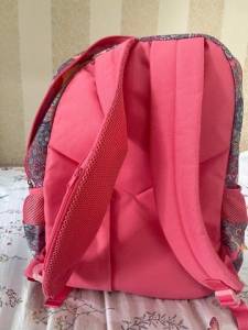 Mochila Feminina Sestini Florida Juvenil Rosa Acolchoada