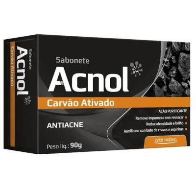 Sabonete Acnol Carvo Ativado Anti Acne