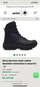 Bota Macboot Nunca Usada