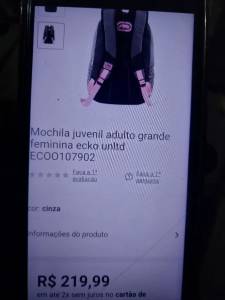 Mochila Juvenil Adulto Grande Feminina Ecko Unitd