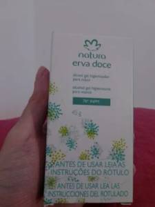 lcool Gel Antissptico As Mos Erva Doce