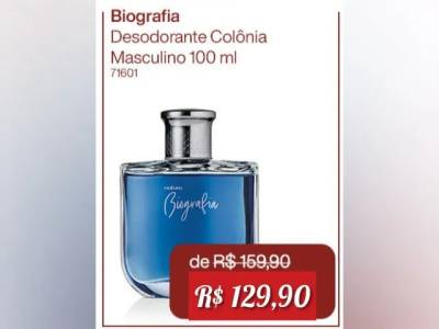 Natura Biografia Masculino
