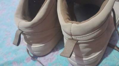 Sapato Masculina Bege Cano Alto