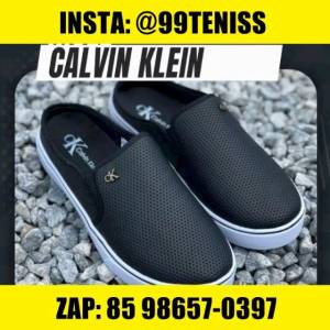 Mule (leia Descrio) Calvin Klein Black