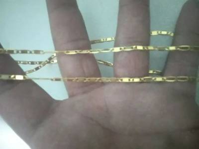 Cordo Piastrine Banhado A Ouro 18k