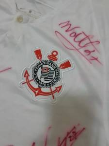 Camisa Oficial Nova Do Corinthians Autografada