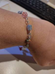 Pulseira De Prata Com Pedras