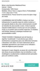 Bolsa Luiza Barcelos