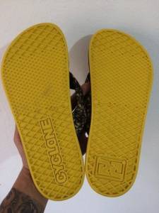 Chinelo Cyclone Masculino Preto E Amarelo