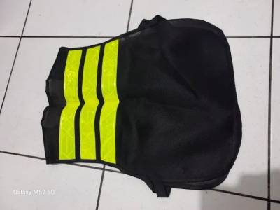 Mochila Bag Alumnizada De Motoboy 50cm 60l + Colete Refletivo Tudo Novo