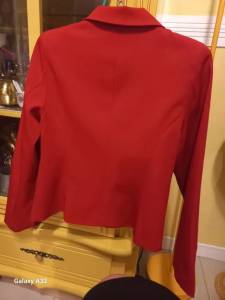 Casaco Blazer Vermelho Seminovo