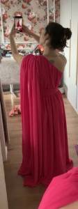 Vestido De Festa Longo Fucsia Nunca Usado