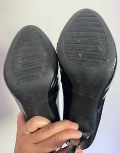 Sapato Feminino Meia Pata Verniz Tam 37 Semi Novo