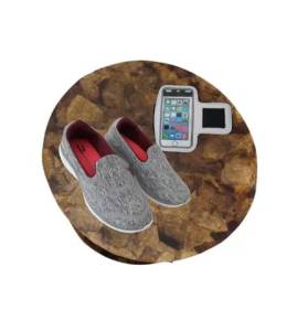 Sapatilha Tnis Rainha Slip On Cinza N.36 - Confortvel  E Estiloso - Novo