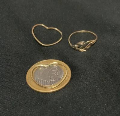 Anel E Argola De Ouro
